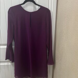 VENUS Deep Purple Long Sleeve Dress